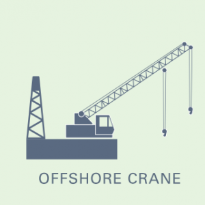 Grúa offshore.